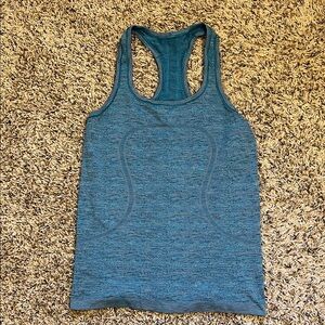 lululemon athletica Blue Racerback Tank Top